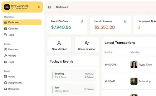 Deskie dashboard screenshot